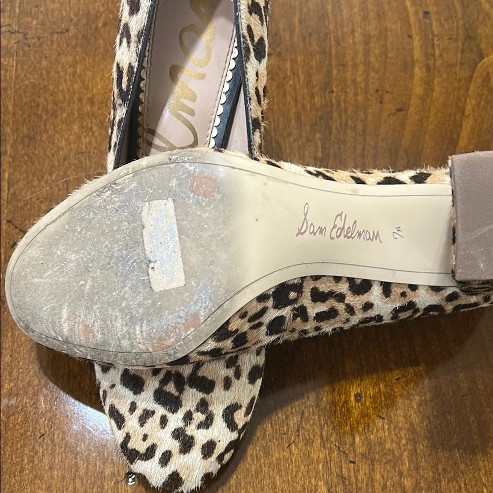 Sam Edelman Brown and Tan Heels - Picture 6 of 9